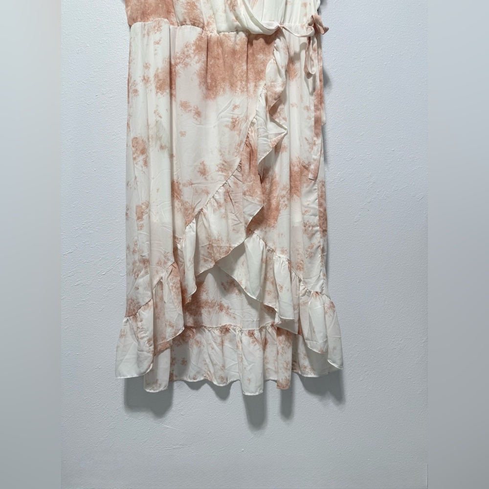 Dex Pink and Cream High Low Dress - Picture 5 of 13